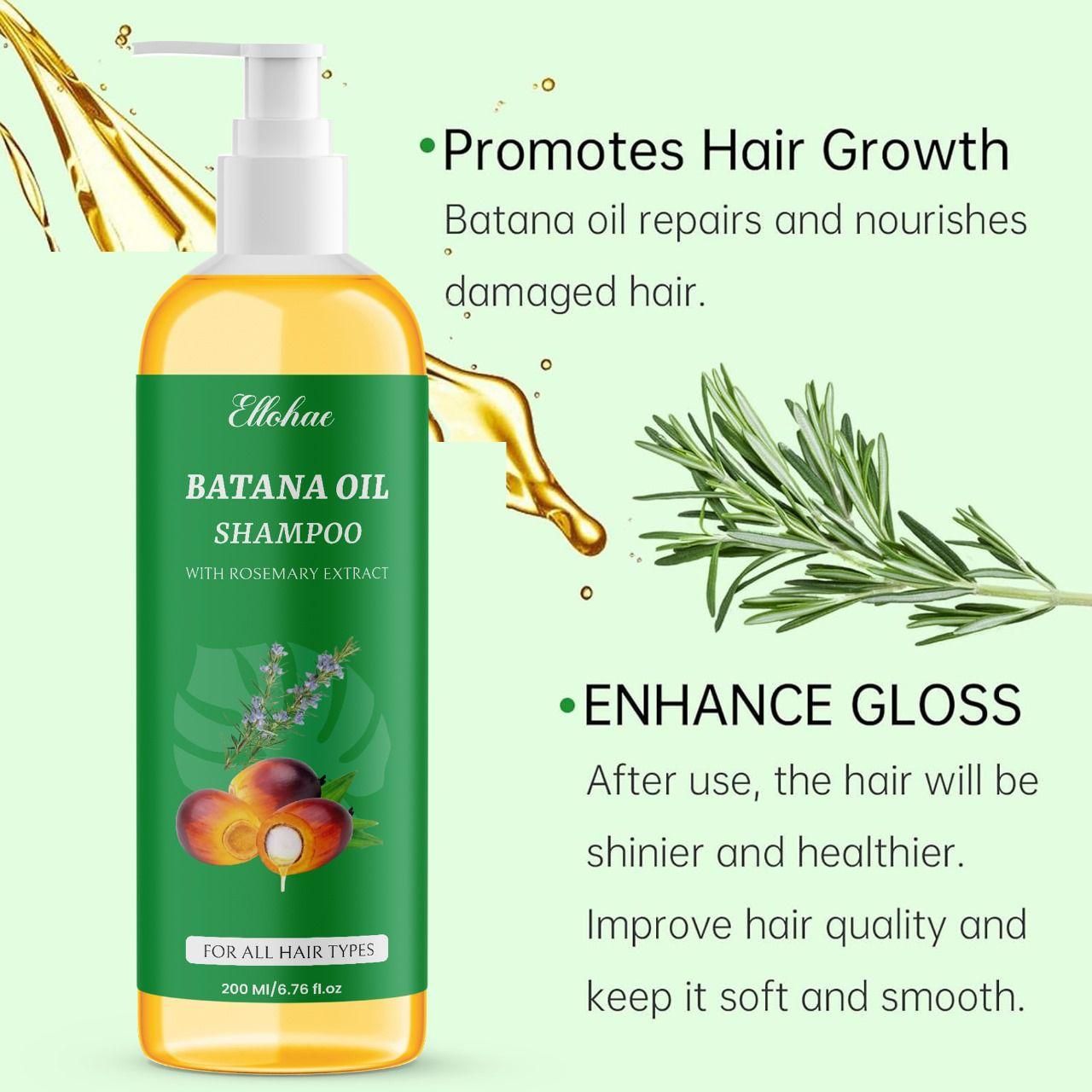 BATANA OIL SHAMPOO with Rosemary Extract 400 ml Pack of 2